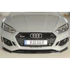 Rieger lipa pod přední nárazník pro Audi RS5 B9, F5 kupé, 03/17-02/20, plast ABS lakovaný do černé lesklé barvy
