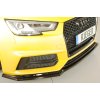 Rieger lipa pod přední nárazník pro Audi A4 S4 B9, F4 avant, 08/15-07/18, plast ABS lakovaný do černé lesklé barvy