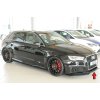 Rieger lipa pod přední nárazník pro Audi RS3 8V 5-dvéř. (sportback 8VA / 8VF), 04/15-01/17, plast ABS lakovaný do černé lesklé barvy