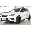Rieger lipa pod přední nárazník pro Seat Ateca Cupra 5FP, 09/18-07/20, plast ABS lakovaný do černé lesklé barvy