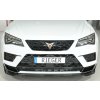 Rieger lipa pod přední nárazník pro Seat Ateca Cupra 5FP, 09/18-07/20, plast ABS lakovaný do černé lesklé barvy