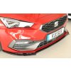 Rieger lipa pod přední nárazník pro Seat Leon KL 5-dvéř., 04/20-, plast ABS lakovaný do černé lesklé barvy