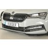 Rieger lipa pod přední nárazník pro Škoda Superb III 3T, 3V combi, 08/19-, plast ABS lakovaný do černé lesklé barvy