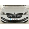Rieger lipa pod přední nárazník pro Škoda Superb III 3T, 3V combi, 08/19-, plast ABS lakovaný do černé lesklé barvy