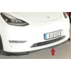 Rieger lipa pod přední nárazník pro Tesla Model Y 003, 03/20-, plast ABS lakovaný do černé lesklé barvy