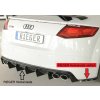 Rieger spoiler pod zadní nárazník na pravé straně pro Audi TT RS 8J, 8J1-FV, 8S roadster r.v. 05/16-08/18, plast ABS lakovaný do černé lesklé barvy