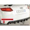 Rieger spoiler pod zadní nárazník na levé straně pro Audi TT RS 8J, 8J1-FV, 8S roadster r.v. 05/16-08/18, plast ABS lakovaný do černé lesklé barvy