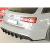 Rieger spoiler pod zadní nárazník na pravé straně pro Audi A6 S6 4G, C7 sedan r.v. 09/14-, plast ABS lakovaný do černé lesklé barvy