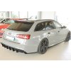 Rieger spoiler pod zadní nárazník na pravé straně pro Audi A6 S6 4G, C7 sedan r.v. 09/14-, plast ABS lakovaný do černé lesklé barvy
