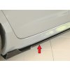 Rieger Seitenschwelleransatz (2-tlg.) mont. strana pravá pro Audi A6 S6 4G, C7 sedan, 09/14-, plast ABS lakovaný do černé lesklé barvy