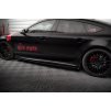 Maxton Design difuzory pod boční prahy pro Audi A7 C7, černý lesklý plast ABS, S-Line