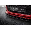 Maxton Design spoiler pod přední nárazník ver.2 pro Audi RS4 B9 FL, černý lesklý plast ABS