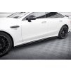 Maxton Design difuzory pod boční prahy pro Mercedes AMG GT 4 -Door Coupe GT 43 - V8 Styling Package, černý lesklý plast ABS