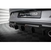 Maxton Design vložka zadního nárazníku ver.3 s imitacemi koncovek výfuku pro Cupra Formentor Mk1, černý lesklý plast ABS, s chromovými koncovkami