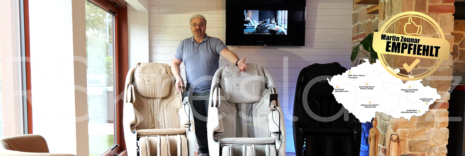 Martin Zounar empfiehlt RS Royal Massagesessel