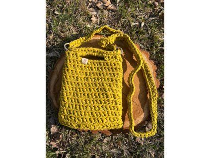 6lutá háčkovaná kabelka