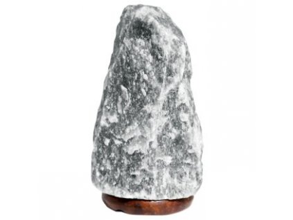 Himalájská Solná Lampa s Podstavcem Šedá 1.5 - 2 kg