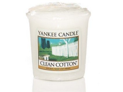 Vonná votivní svíčka Yankee Candle Clean cotton 49 g