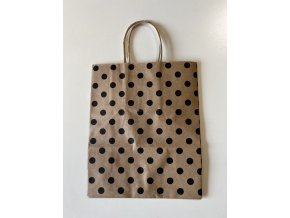 Dárková taška s puntíky 8 x 22 cm