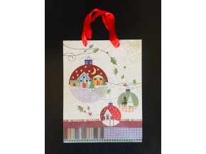 Vánoční papírová dárková taška 18 x 23 x 10 cm