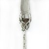 Makramé závěs na květináč - dlouhý - ratanová obruč 1 ks