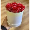 Mýdlové růže v kulatém boxu 1 ks