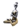 Yoga Lady Figurka - Stříbrná & Zlatá 24cm