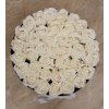 Dárkový box z mýdlových květů - 38 bílých růží