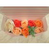 Dárkový box z mýdlových květů - mix 8 růží