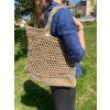 Hazel Tote – ručně háčkovaná kabelka