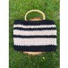 Blush Noir Tote – ručně háčkovaná kabelka