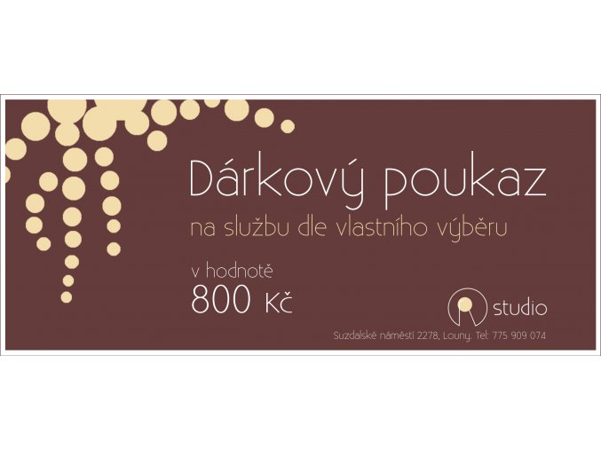 poukazka 800