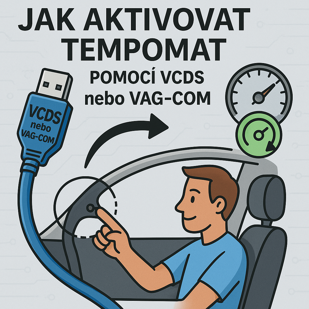 Jak na aktivaci tempomatu pomocí VAG-COM nebo VCDS