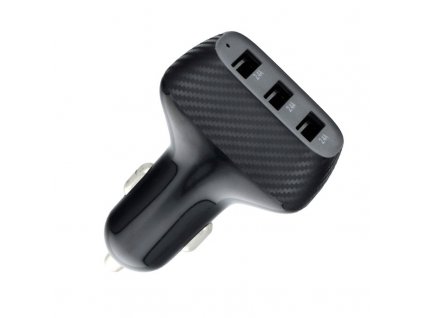 Autonabíječka - 3x USB s funkcí QuickCharge 3.0 - 7.2A (36W) - CARBON