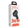 Autonabíječka - 3x USB s funkcí QuickCharge 3.0 - 7.2A (36W) - CARBON