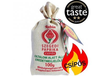 SZEGEDI paprika v plátěném pytlíku pálivá 100g