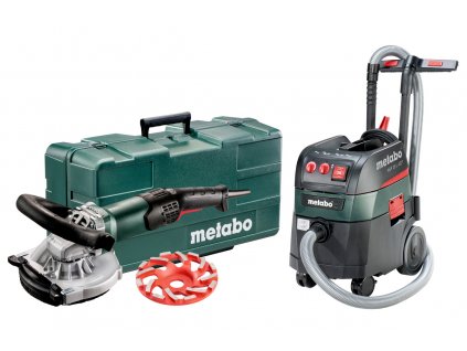 METABO Set renovačná brúska RSEV 19-125 RT + vysávač ASR 35 L ACP