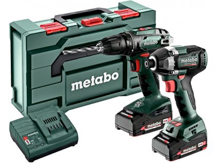 METABO Combo Set 2.8.1 (2x2Ah) 18V aku sada náradia vŕtačka + rázový uťahovač / kufor MetaBox