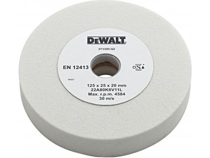 DeWALT DT3380 brusný kotouč bílý, 125 x 25 x 20 mm, zrnitost 400