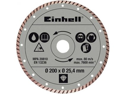 EINHELL 200x25,4mm DIA turbo kotúč na obklady