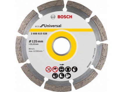 BOSCH 125x22,23mm DIA rezný kotúč univerzálny ECO for Universal (2 mm)