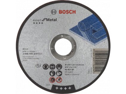 BOSCH Expert for Metal rovný dělící kotouč na kov 125mm (1.6 mm)