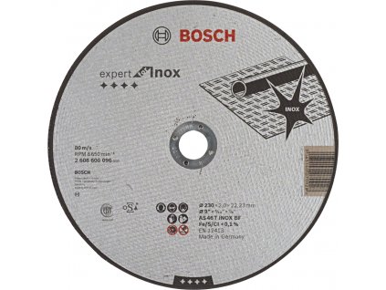 BOSCH Expert for Inox rovný dělící kotouč na nerez 230mm (2.0 mm)