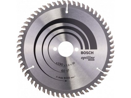 BOSCH Optiline Wood kotouč na dřevo 190x30mm (60Z)