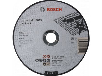 BOSCH Expert for Inox rovný dělící kotouč na nerez 180mm (2.0 mm)