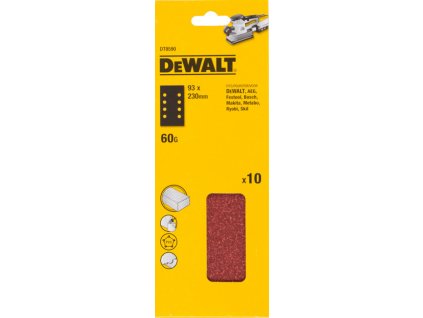 DeWALT DT8592 230x93mm (P120) brúsny papier, dierovaný - 10 ks