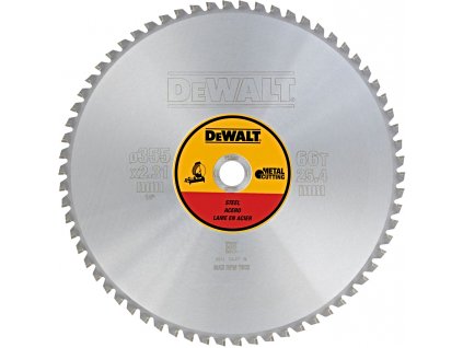 DeWALT 355x25mm (66 zubov) pílový kotúč na oceľ