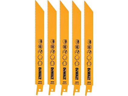 DeWALT DT2353 plátok HCS na kov 203mm (5 ks)