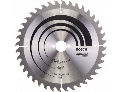 BOSCH Optiline Wood kotouč na dřevo 250x30mm (40Z)