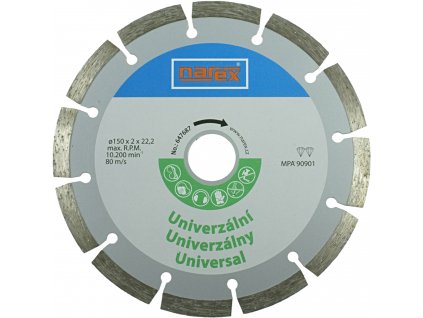 NAREX 150x22.23mm diamantový rezný kotúč univerzálny Dia 150 Universal